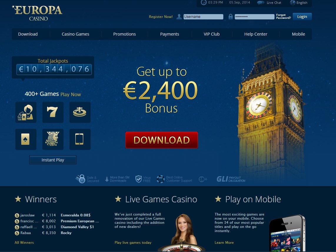 europa casino freispielcode
